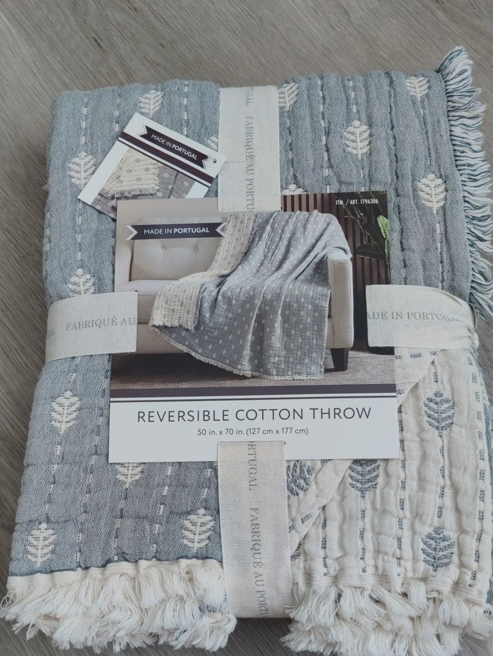 New!Nemcor Cotton Throw Blanket Reversible Lightweight Sofa Couch Bed Throw Y2K